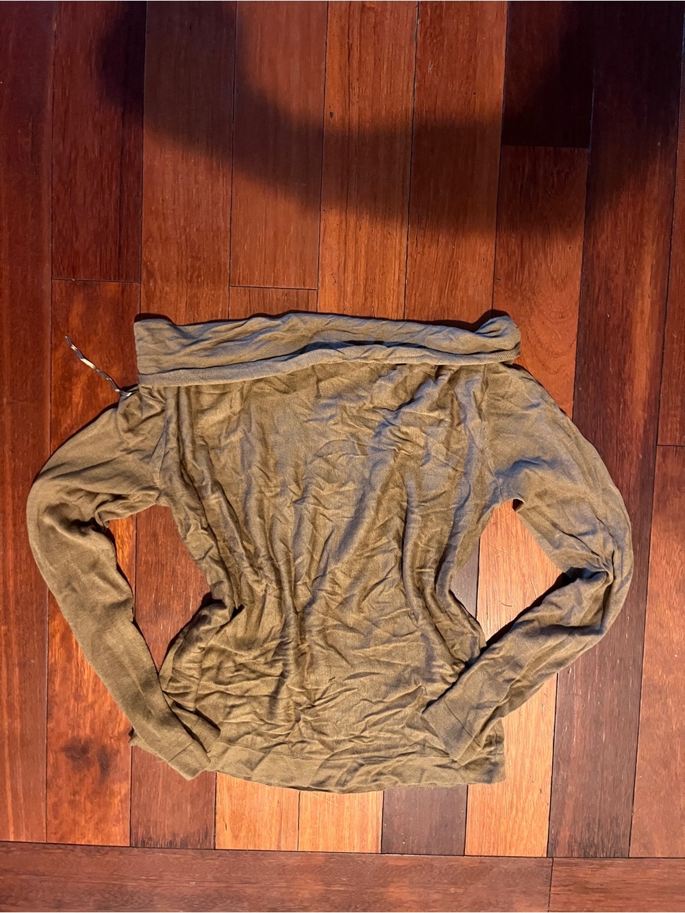 H&M Brown Off-the-Shoulder Sweater